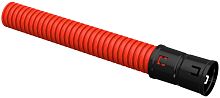 ELASTA Труба гофрированная двустенная ПНД d=40мм красная (25м) | код EA-TG22-2-2-2-040-025-K04 | IEK